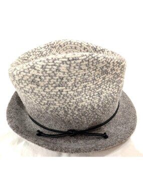 Scala Pronto Ladies Callanan Grey Wool Blend Fedora Hat